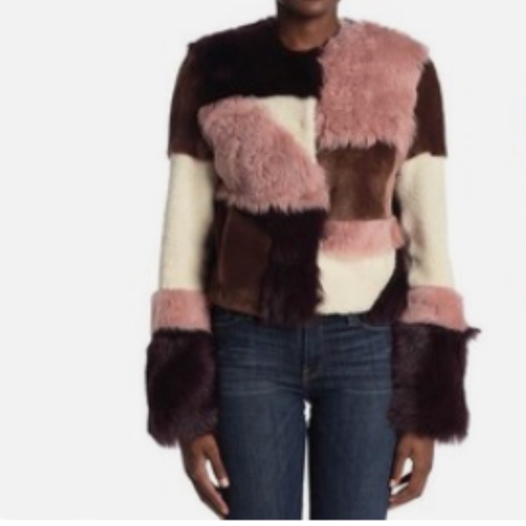 UGG - Hal Patchwork Fur Jacket - Picture 2 of 6